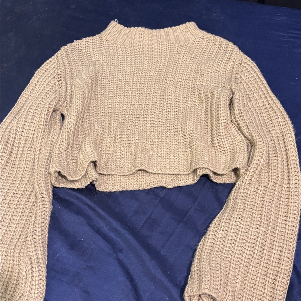 SHEIN Beige Knit Sweater